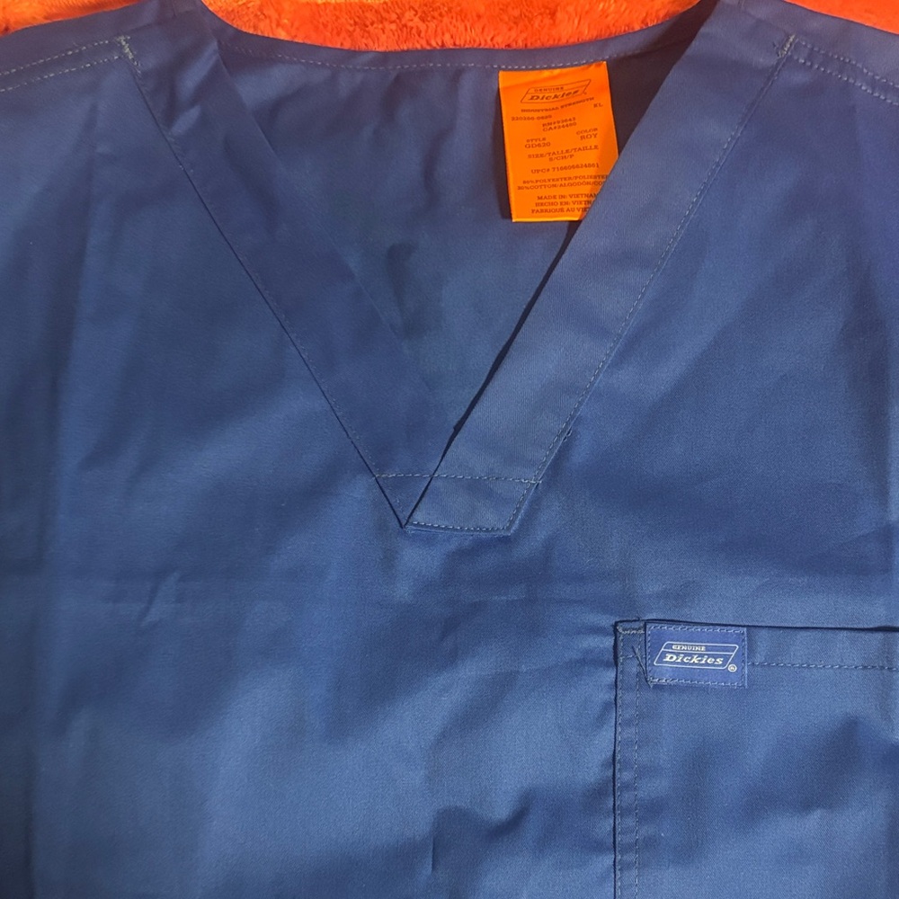 Dickies Blue Scrub Top